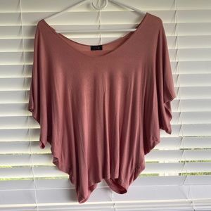 Pink flowy blouse